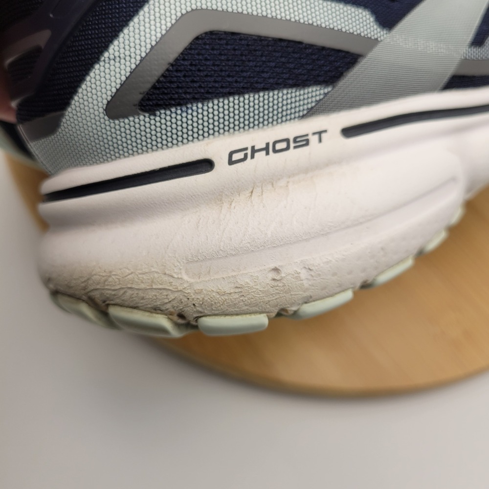 Brooks Ghost 15 Navy Blue Running Shoes Womens 10.5 Extra Wide 2E 1203802E450 - Picture 9 of 10